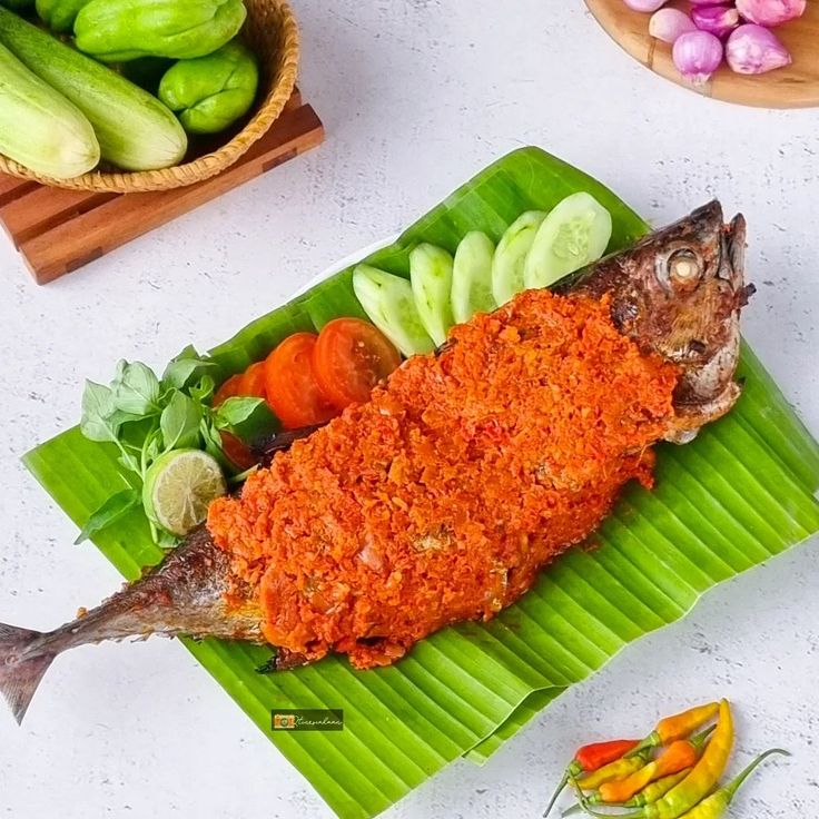 Ikan Tongkol Bakar Sambal Kenari (khas Maluku)